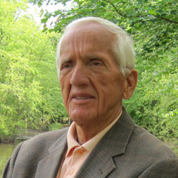 Dr. T. Colin Campbell portrait near a lake