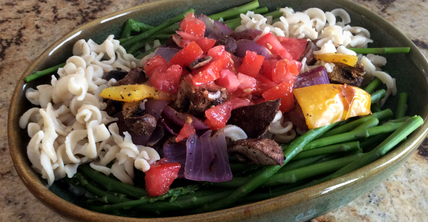 Roasted Vegetables with Pasta