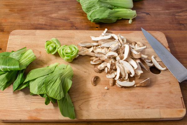 Baby Bok Choy and Shiitake Mushrooms Recipe