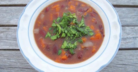 Kidney Bean and Yam Soup