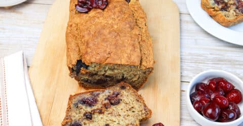 Banana Bread With Cherries and Chocolate Chips