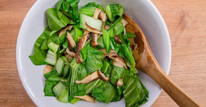 Bok Choy and Mushrooms