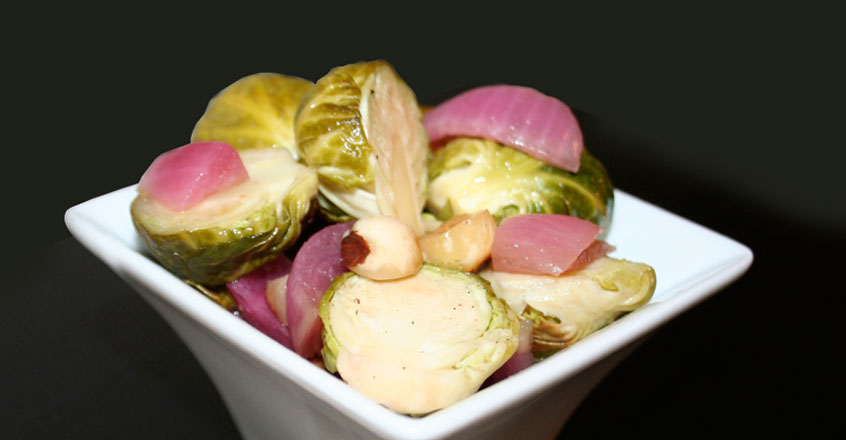 Maple Hazelnut Brussels Sprouts Recipe