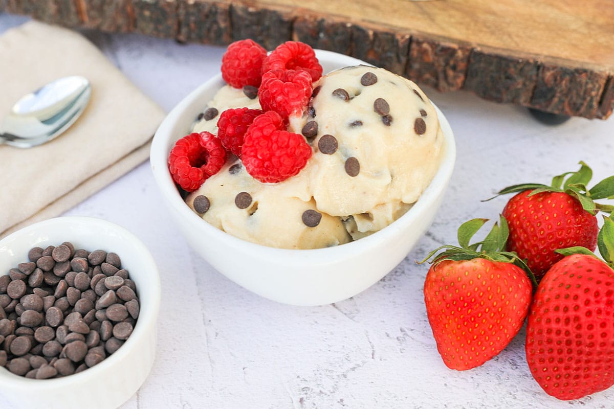 Gelato con chispas de chocolate