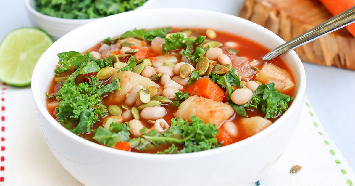 Rosemary Garlic White Bean Soup - Center for Nutrition Studies
