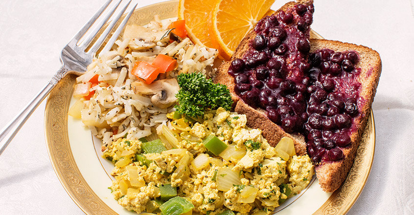 Green Pepper Tofu Scramble