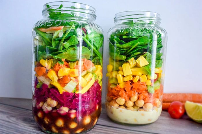 Salad in a Jar - Plant-Based Diet Recipes - Nutrition Studies