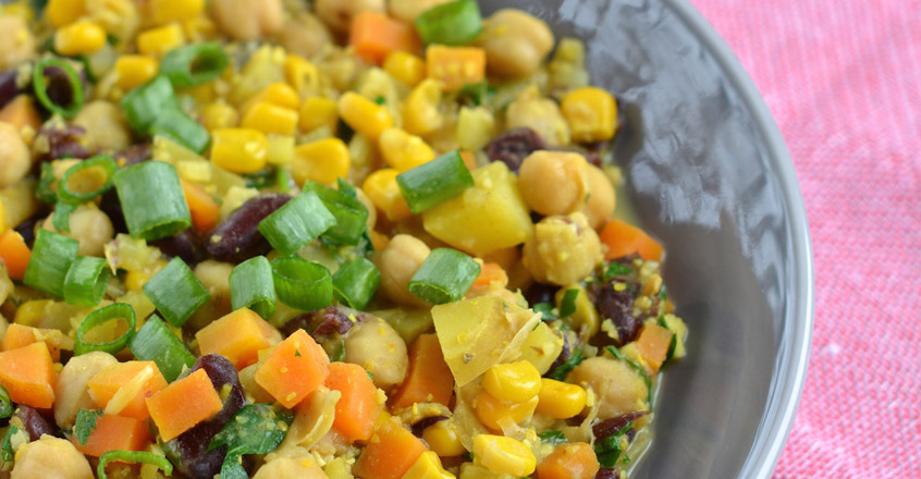 Hearty Red Bean & Chickpea Stew Recipe