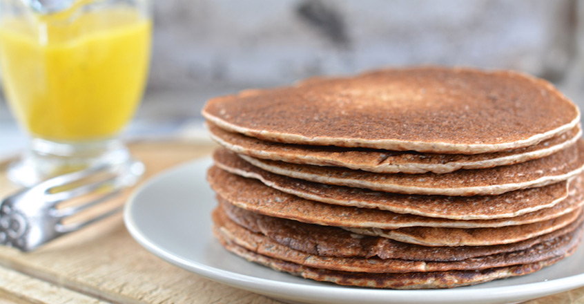 Panqueques de masa madre de trigo sarraceno