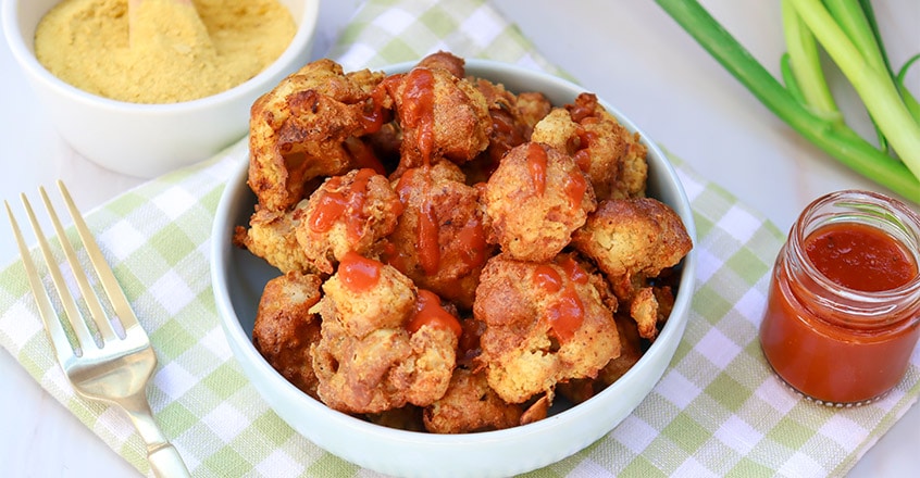 Buffalo Cauliflower Bites