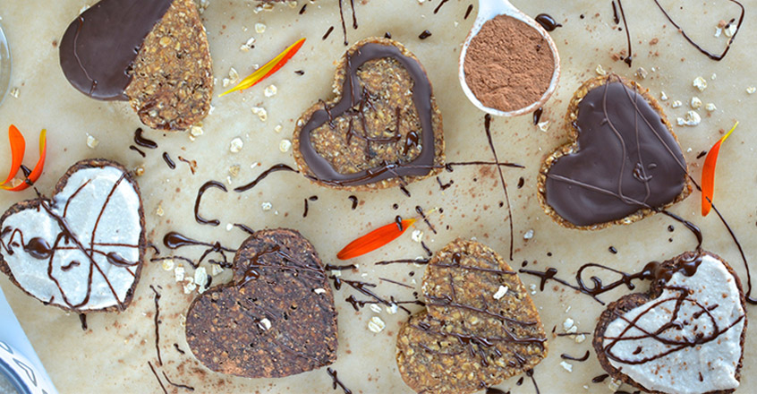 Heart-Shaped Oat & Banana Cookies Recipe