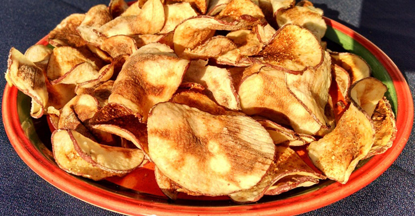 Low-Fat Microwave Potato Chips Recipe