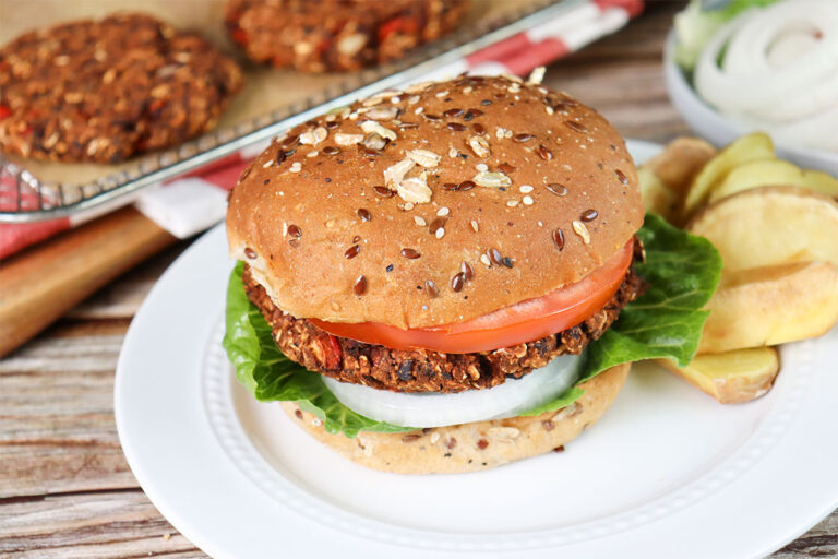 Black Bean Burger - Plant-Based Diet Recipe - Meals