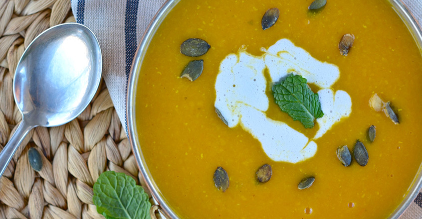 Butternut Squash Soup With Lentils