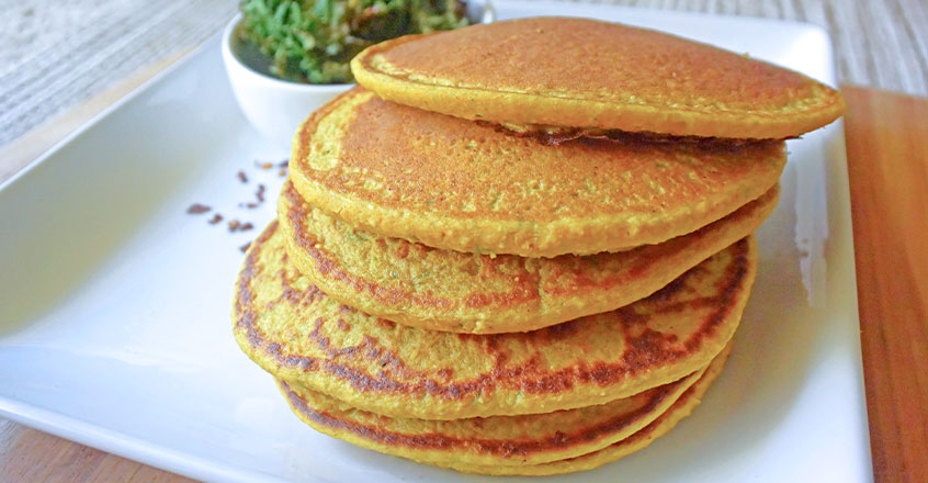 Kale and Sweet Potato Pancakes