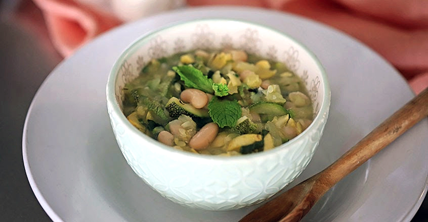 Stewed Zucchini With Basil and Mint