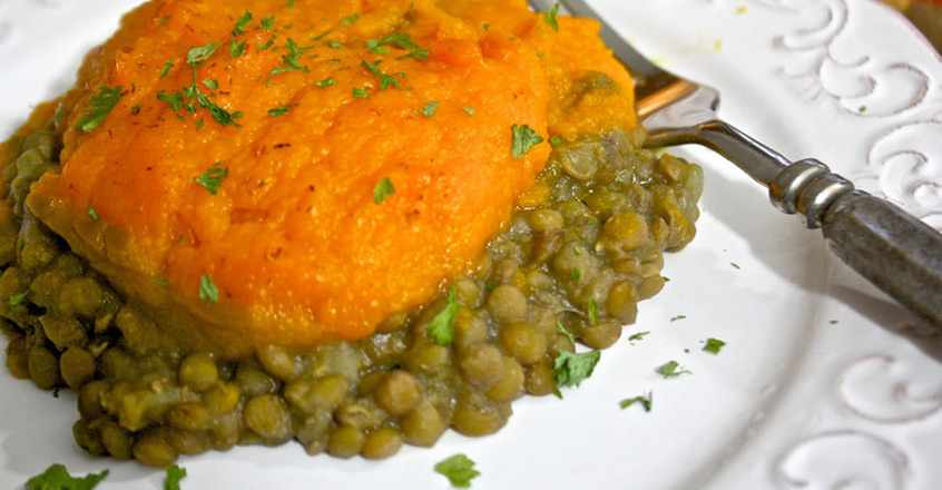 Lentil Butternut Squash Shepherd’s Pie Recipe