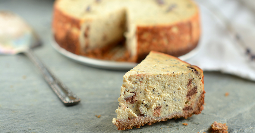 Pastel de queso al horno vegano