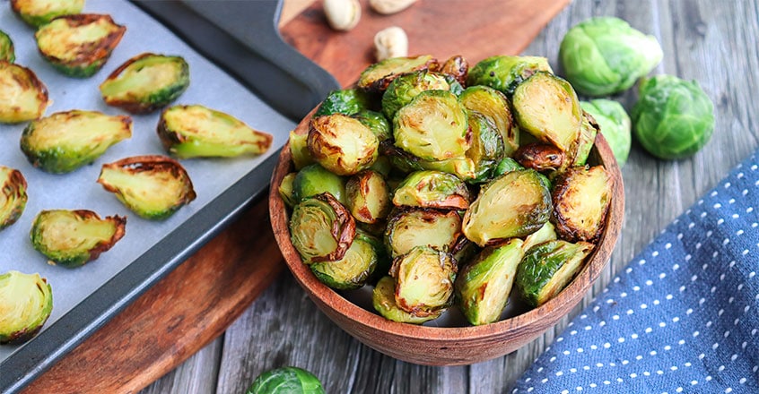 Roasted Brussels Sprouts With White Wine