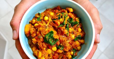 Sweet Squash and Garbanzo Curry