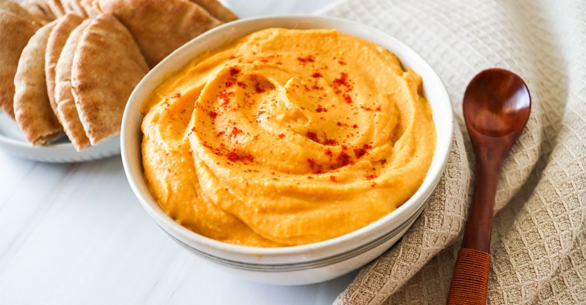 Sweet Potato Hummus - Vegan, Plant-Based Recipes - Appetizers