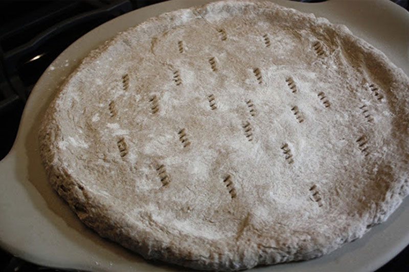 Buckwheat Chia Pizza Crust With Nut Cheese