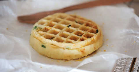 Vegan Smashed Potato Waffles