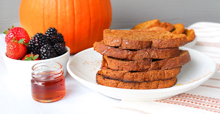 Vegan Pumpkin French Toast