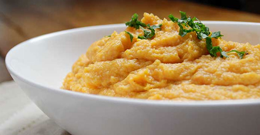 Puré de batata con coliflor