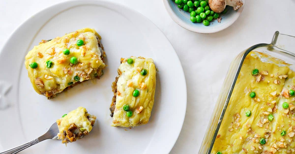 Pastel de la cosecha vegano