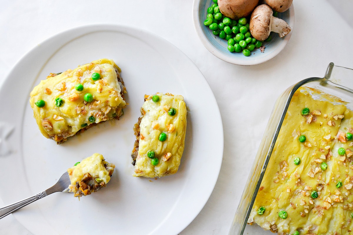 Pastel de la cosecha vegano