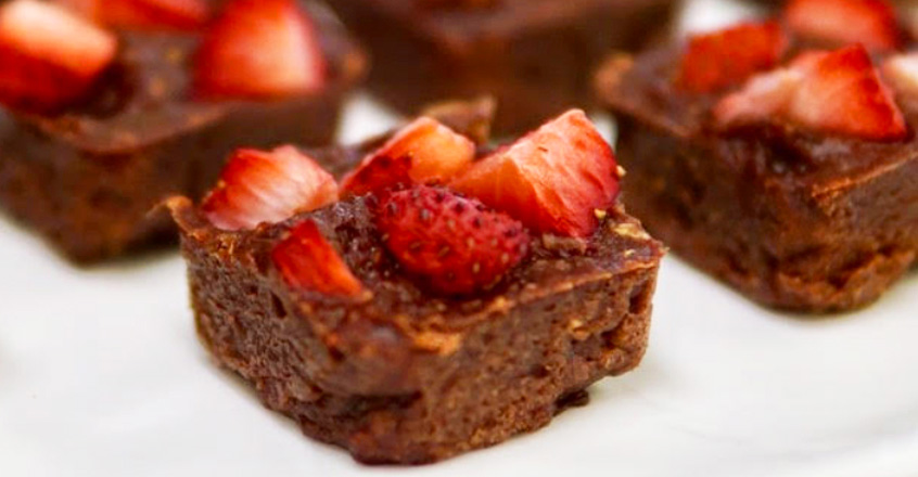 Chocolate Strawberry Brownies