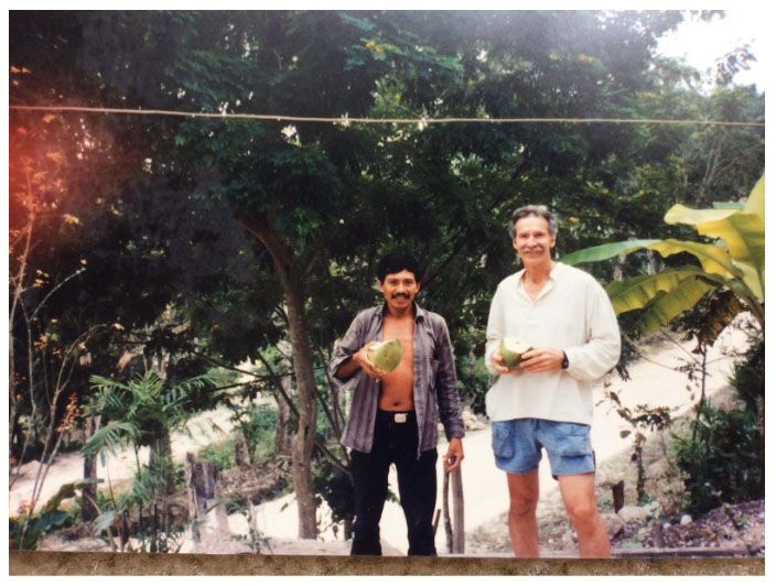 Living with a family in the rainforests near the village of San Andres Guatemala in 1994 and 1995