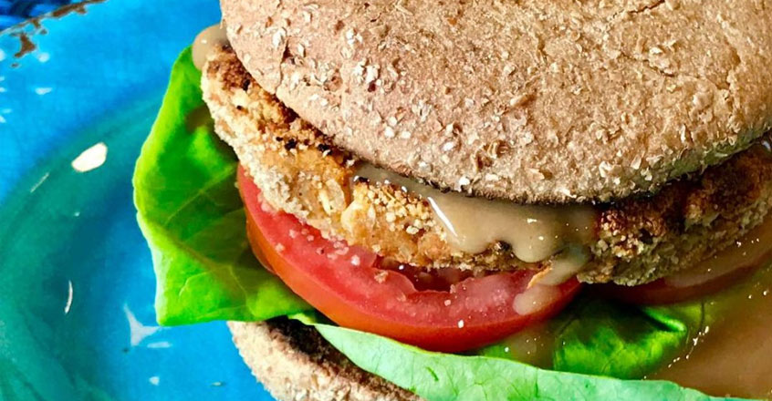 Sweet Potato Bean Burgers With Maple Dijon Sauce