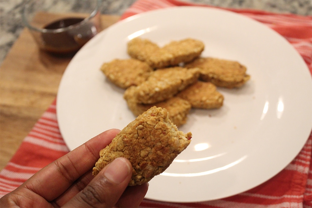 Chickpea Tenders With Flaxseeds