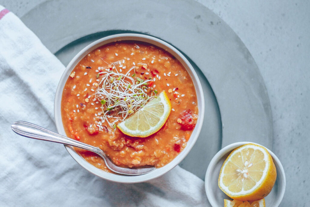 30-Minute Instant Pot Lentil Soup - Center for Nutrition Studies