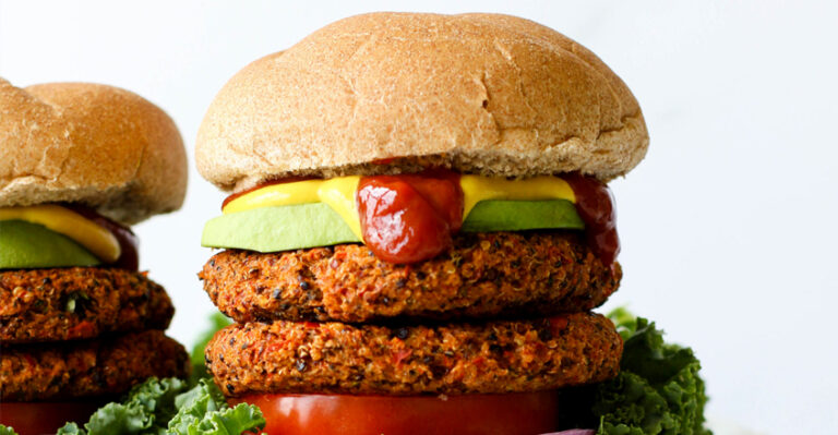 Crispy Garden Quinoa Burgers - Center for Nutrition Studies