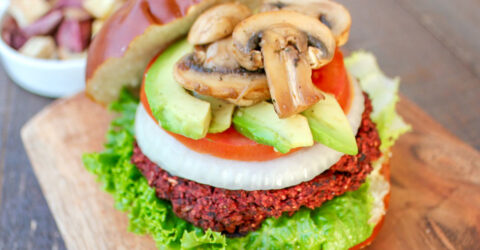 Smoky Beet Burgers