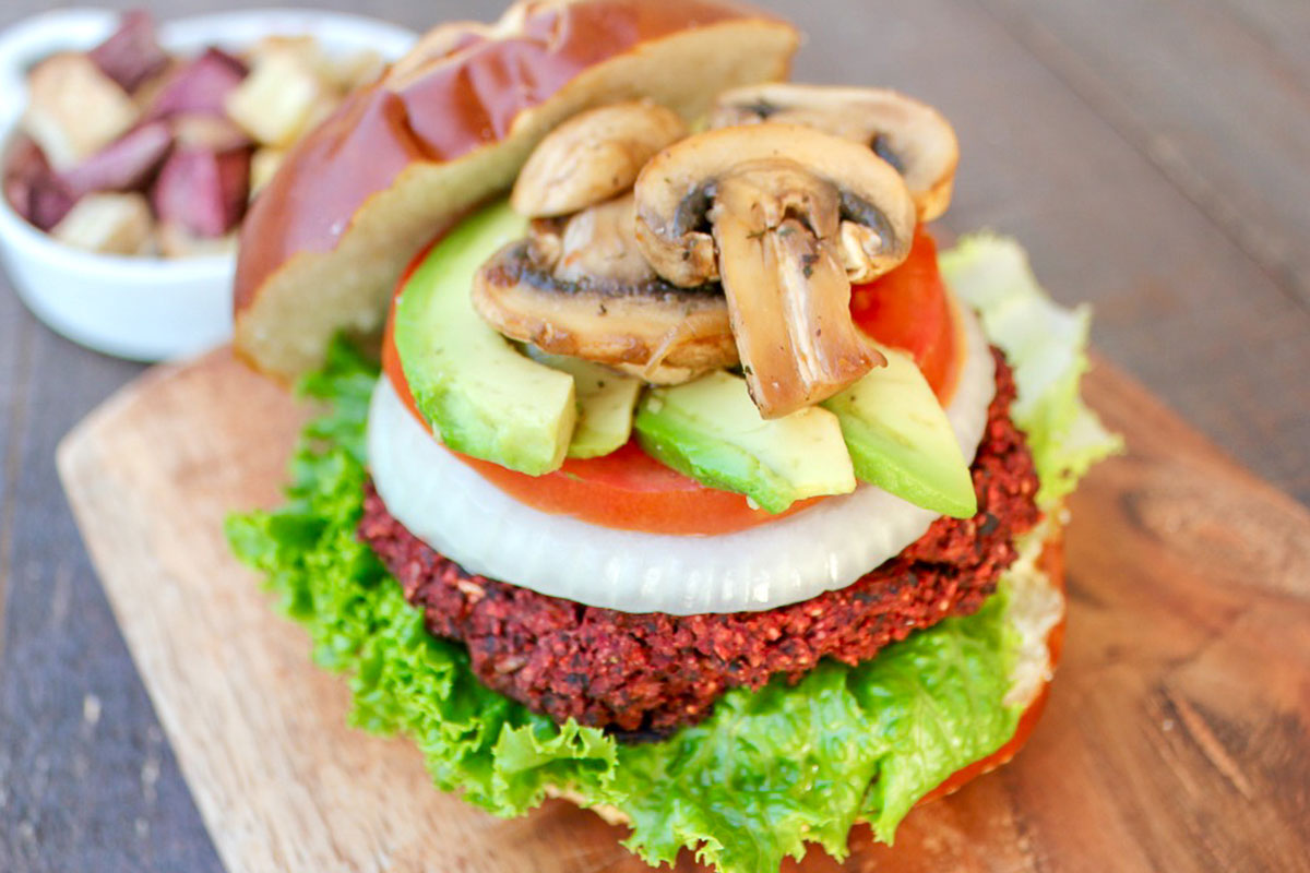 Smoky Beet Burgers