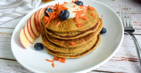 Carrot Cake Oatmeal Pancakes