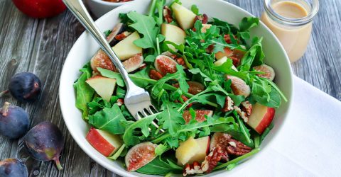 Apple Fig Arugula Salad