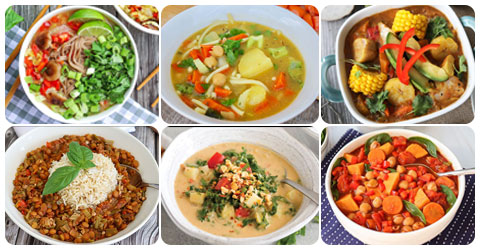 12 deliciosas recetas de sopas y guisos basados en plantas