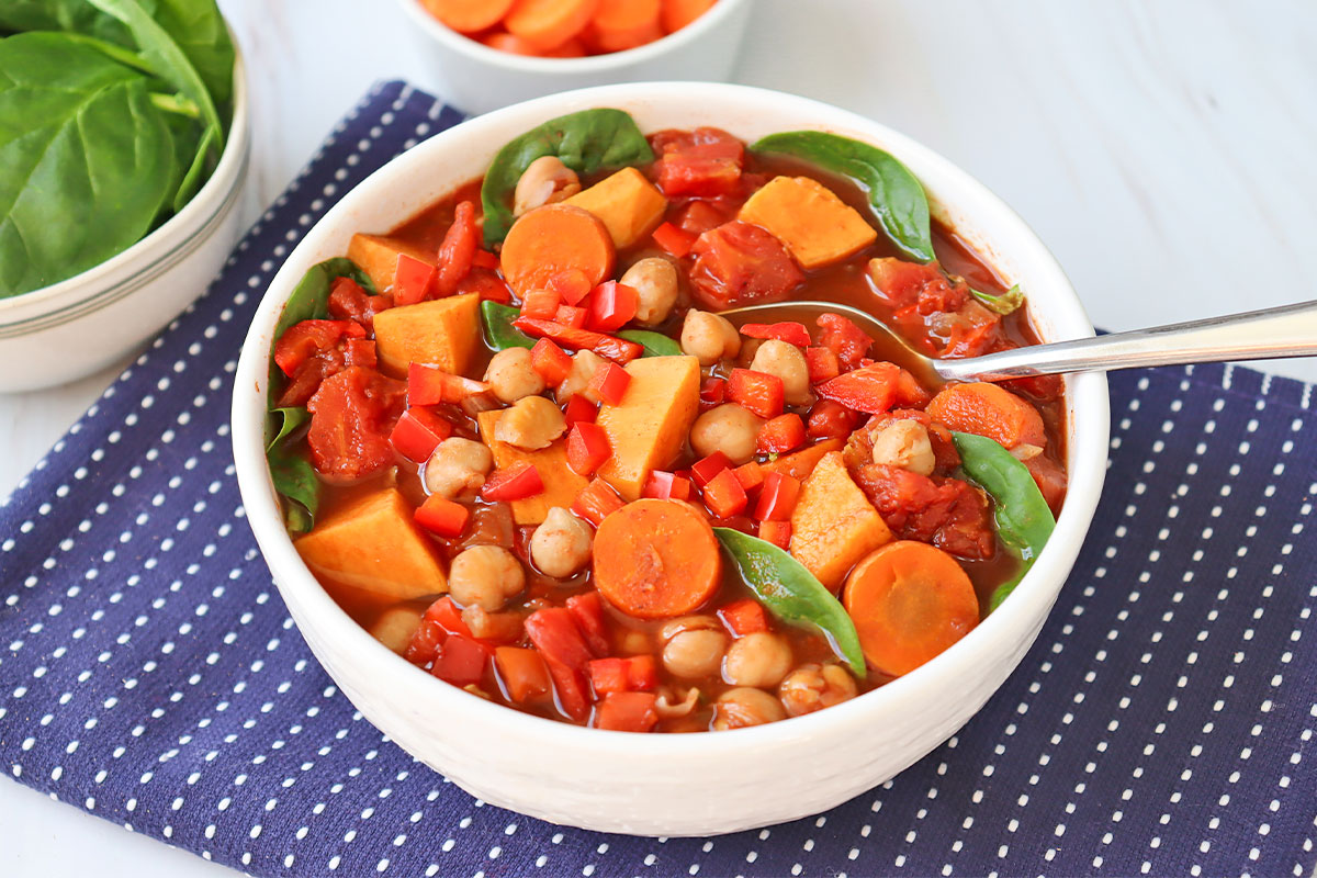 Guiso de verduras con especias marroquí