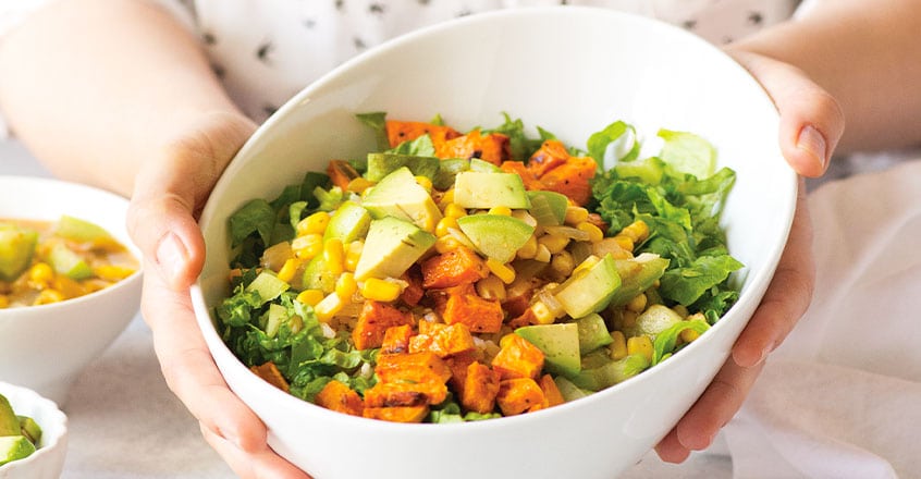 Tomatillo & Sweet Potato Buddha Bowl