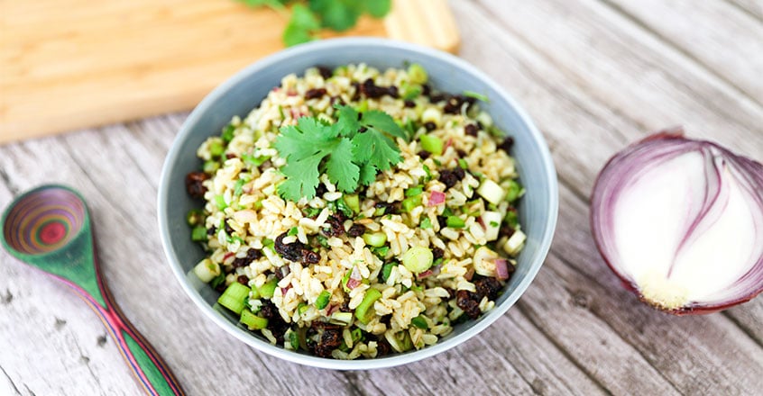 Ensalada de arroz al curry