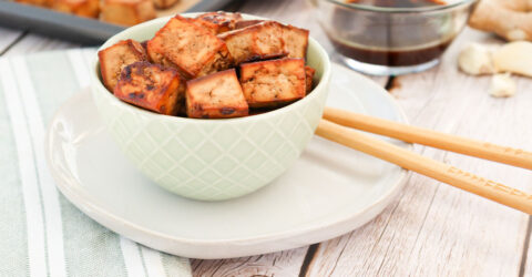 Ginger Tamari Baked Tofu