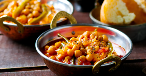 Chickpeas and Vegetables with Mediterranean Spices
