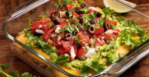 Plant-Based Mexican 7-Layer Dip