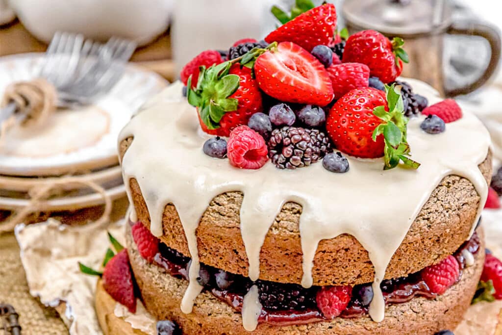 Vegan Gluten Free Vanilla Cake Recipe | Start Eating Organic