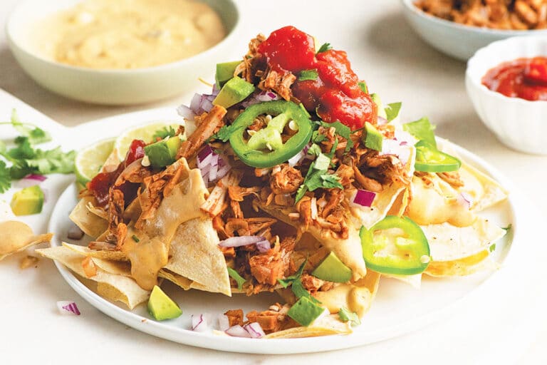 Loaded Nachos with BBQ Jackfruit Center for Nutrition Studies